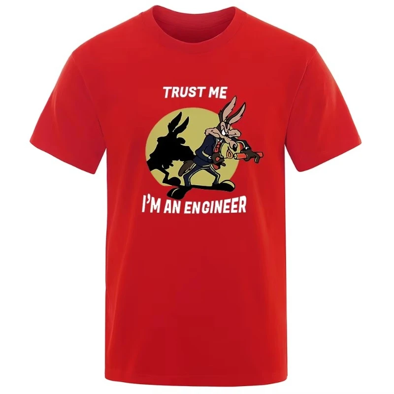 Men's Trust Me Im An Engineer T-shirt Cotton Vintage T-shirt, 2026 New Men's Cotton Tshirt ,men's Sports T-shirt 2026 Summer