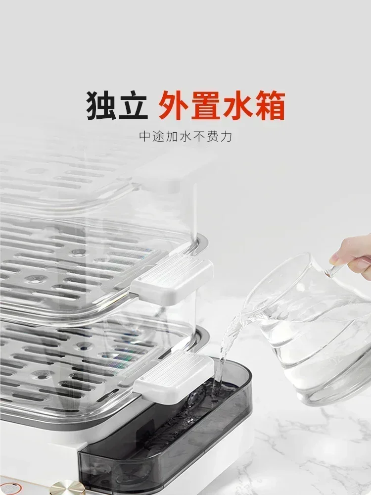 가정용 다기능 전기 스티머, 대용량 전기 스티머, 3 층 다층 찐 계란 냄비