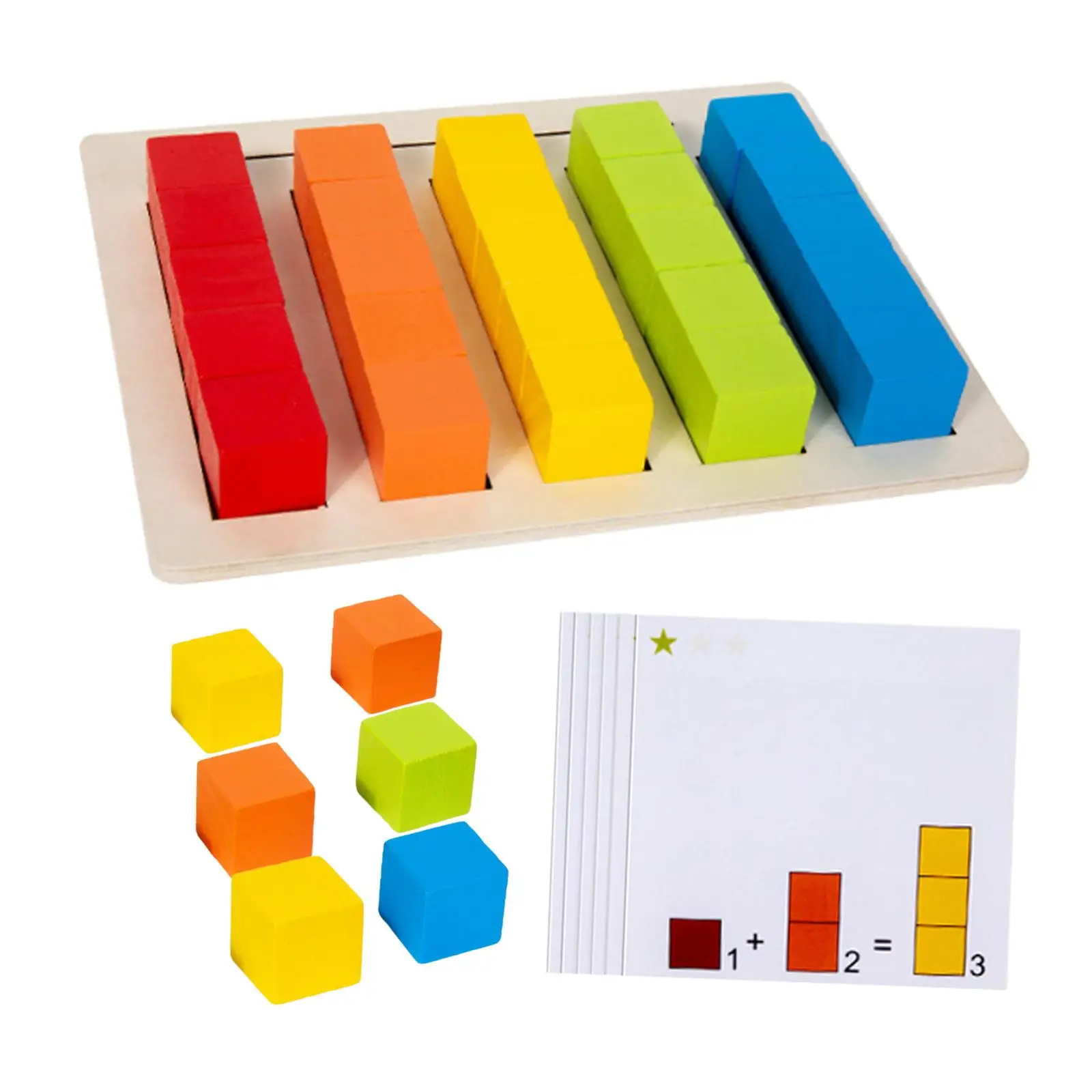 Math Learning Blocks Cubes Kids Fine Motor Developmental Mathematics Teaching