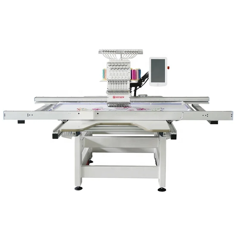 MYSEW MHS1201(700*1200mm) 12 s Single Head Automatic Industrial Sewing and Embroidery Machines with Prices