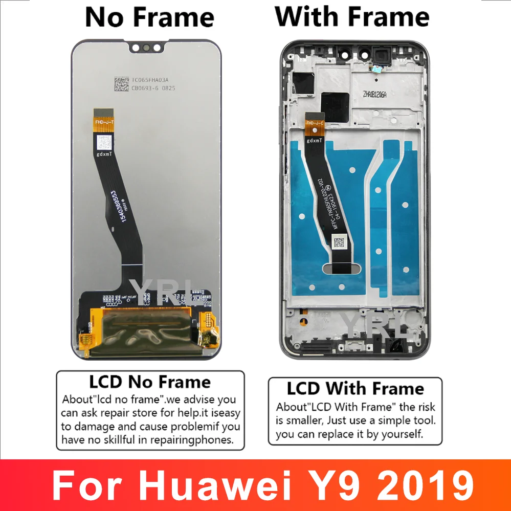 For HUAWEI Y9 2019 6.5\'\'For Enjoy 9 Plus JKM-LX1 LX2 LX3 AL00 LCD Display Touch Screen Digitizer Assembly Replacement