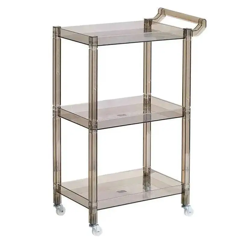 Salon Rolling Acrylic Medical Storage Trolley Beauty Salon Trolley Cosmetic Barber Carrito Auxiliar Salon Furniture BL50ST