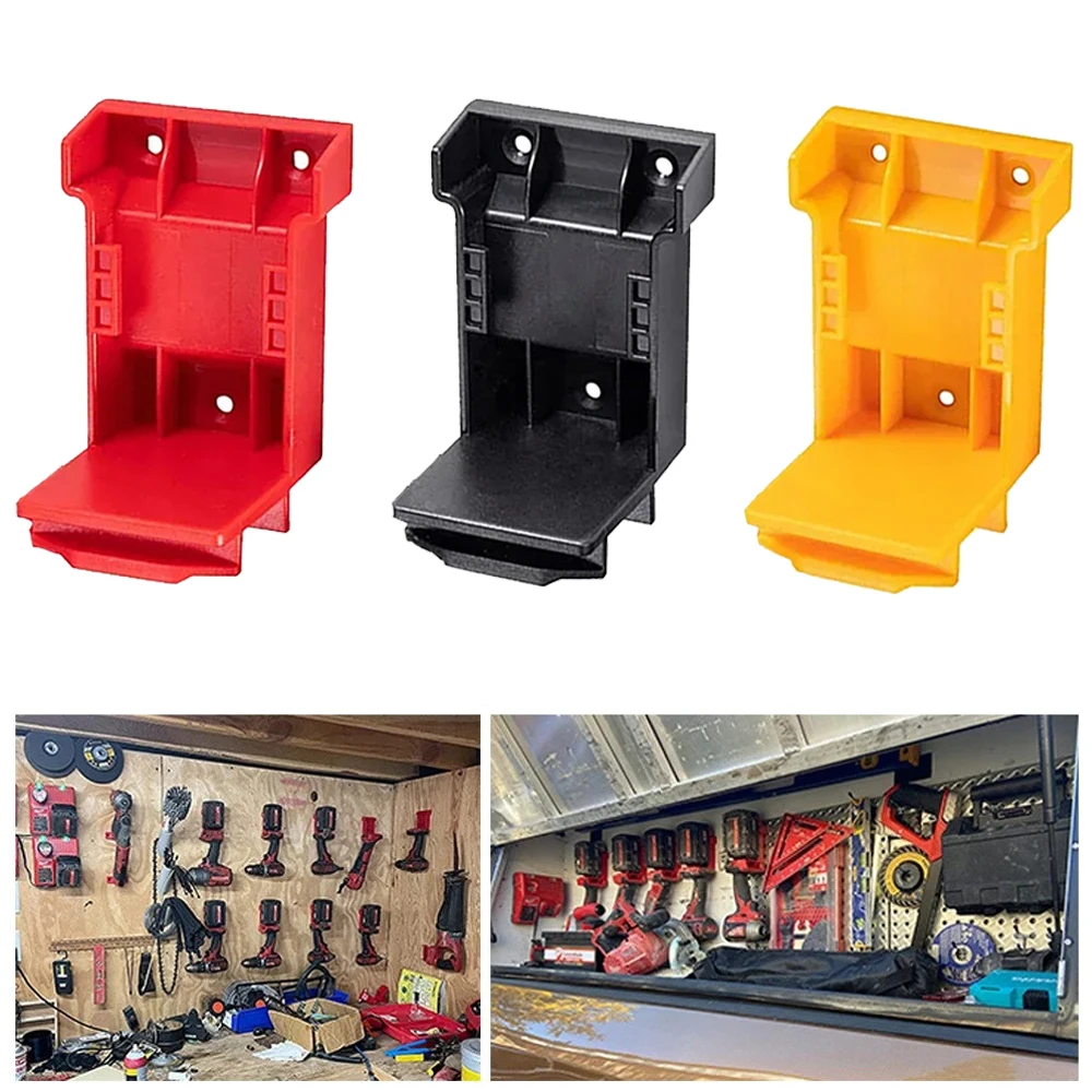 1pc ferramenta de montagem para dewalt para milwaukee 18v 20v ferramentas de broca suporte de bateria para dewalt 20v bateria montagem doca titular fixação assento