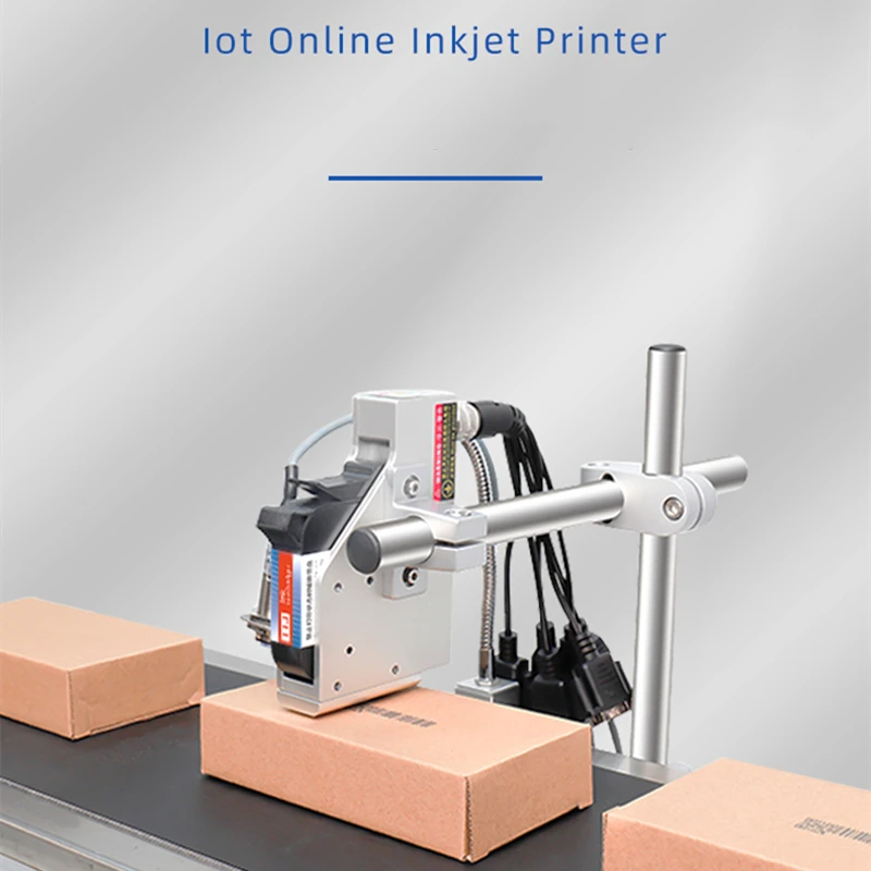 12.7 مللي متر/25.4 مللي متر مجموعة على الانترنت طابعة نافثة للحبر الحرارية الكمبيوتر التحكم عن بعد رمز الاستجابة السريعة دفعة تاريخ انتهاء الصلاحية تاريخ الإنتاج خط الطابعة النافثة للحبر
