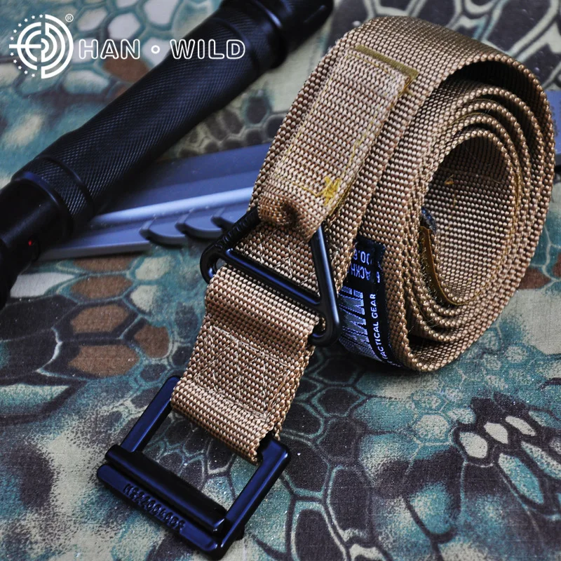 Cintura tattica da esterno CQB cinture in tela da uomo Rappel Rescue cintura in Nylon Tactical pendolarismo