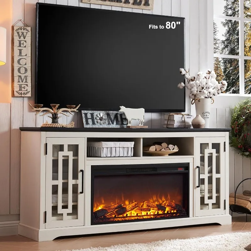 Fireplace TV Stand with 36