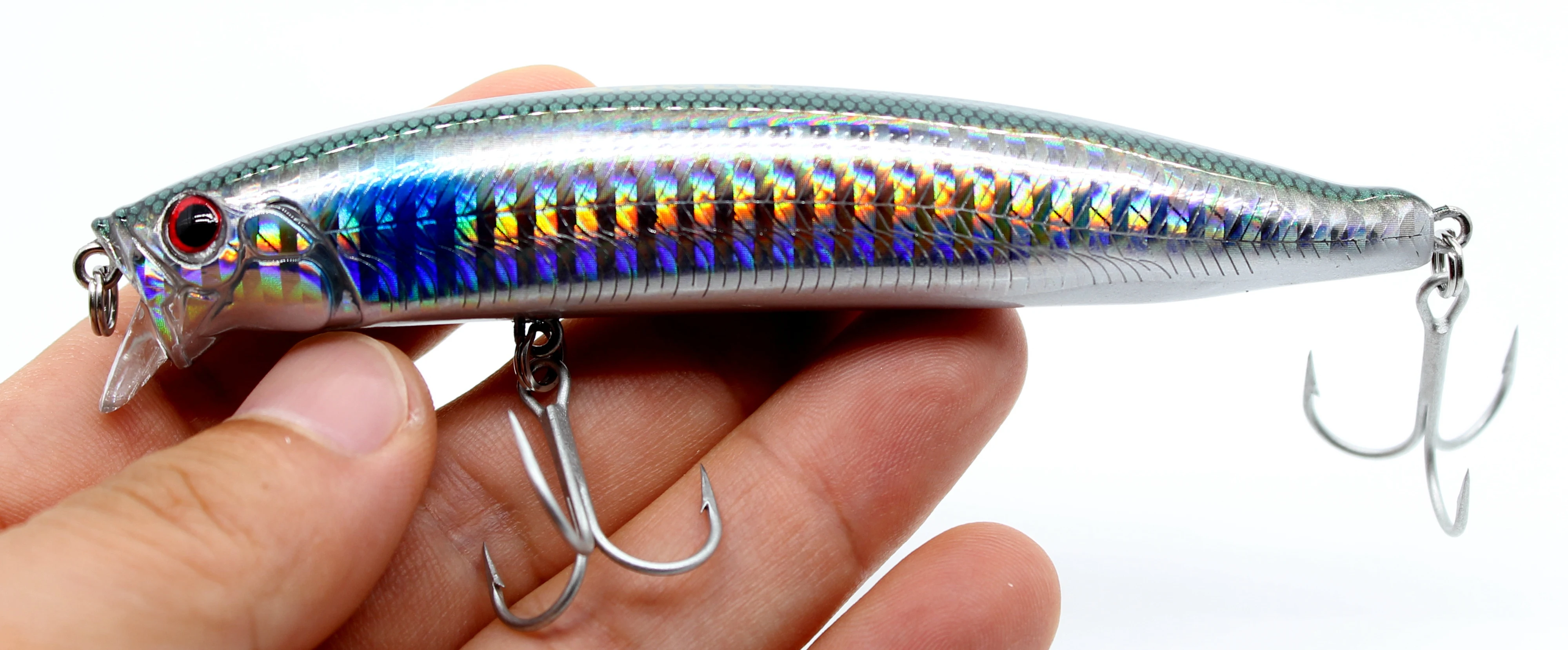 AOCLU Seebarsch Killer Schwimmender Wobbler 105 mm 17,9 g 0,1–0,5 m Harter Köder Minnow Jerk Angelköder Gewichtsübertragung Langwurfhaken – Detail 2