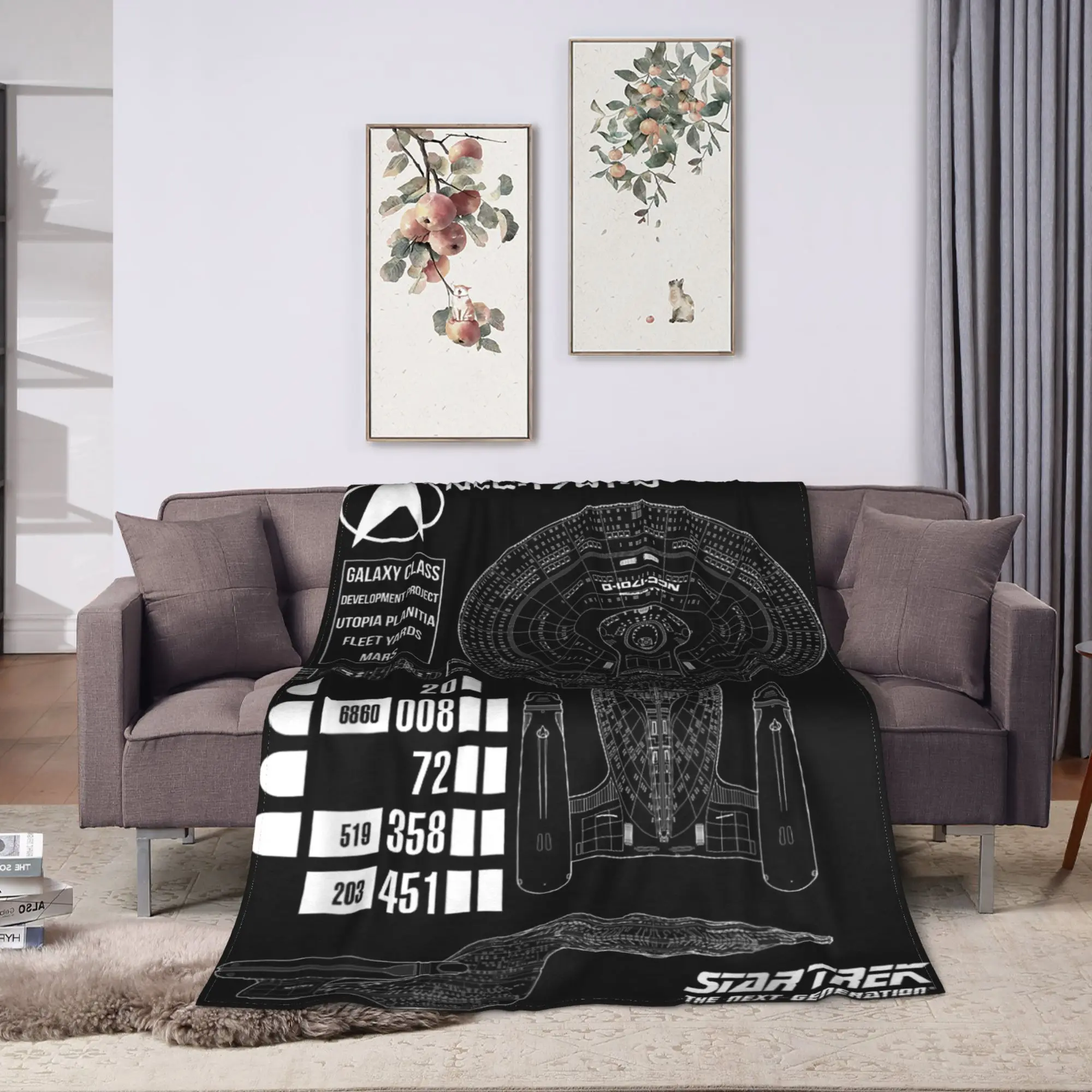 نجوم الرحلات الجيل القادم الولايات المتحدة. بطانية من الفلانيل لخطط المؤسسة لسرير الأريكة والسفر وغطاء سرير الأريكة المضحك