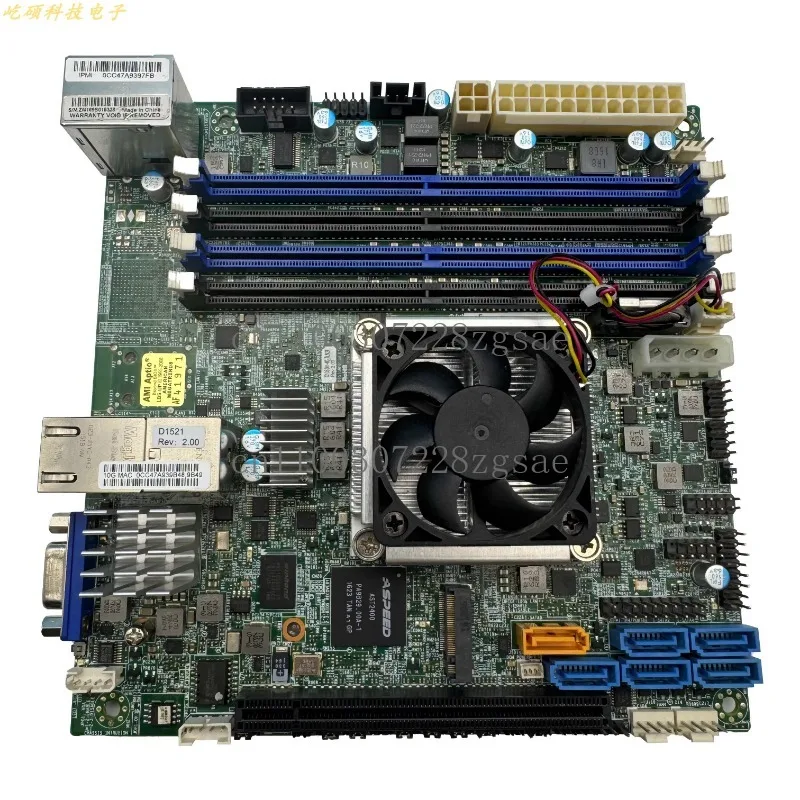 X10SDV-4C-TLN2F main board NAS Synology ITX Server Virtual Machine D1521 Dual 10 Gigabit 1581