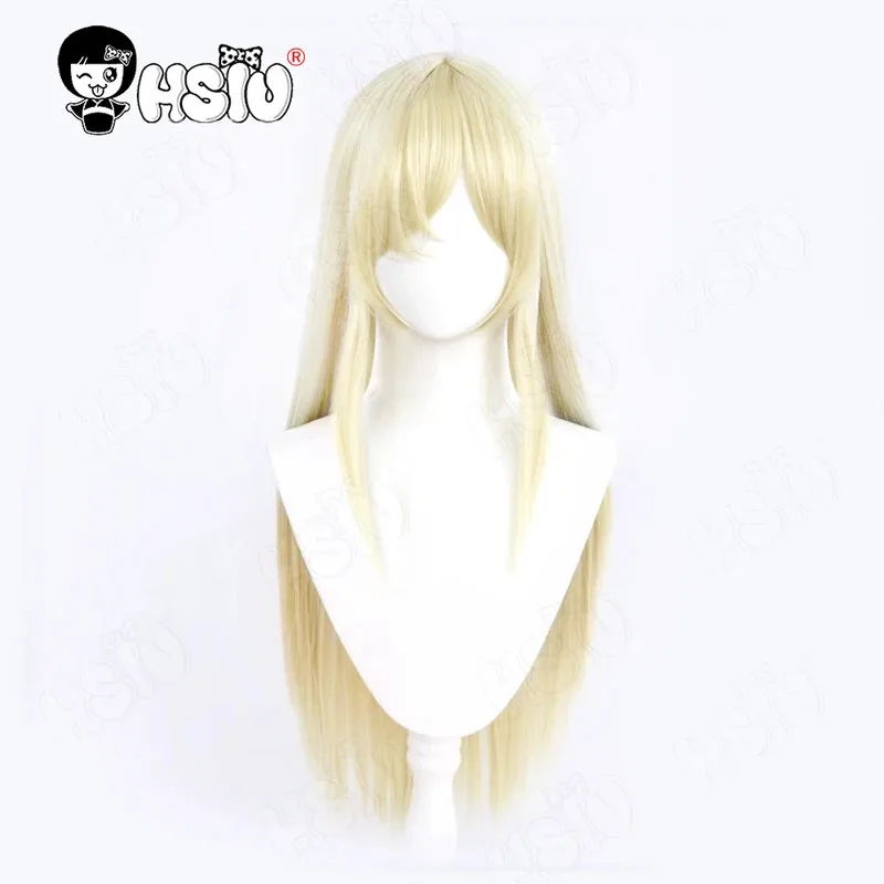 Парик для косплея Kanna Ogata HSIU 80 см, бежевые длинные волосы, термостойкий синтетический парик + шапочка для парика, игровой синий архив, парик для косплея Kanna Ogata