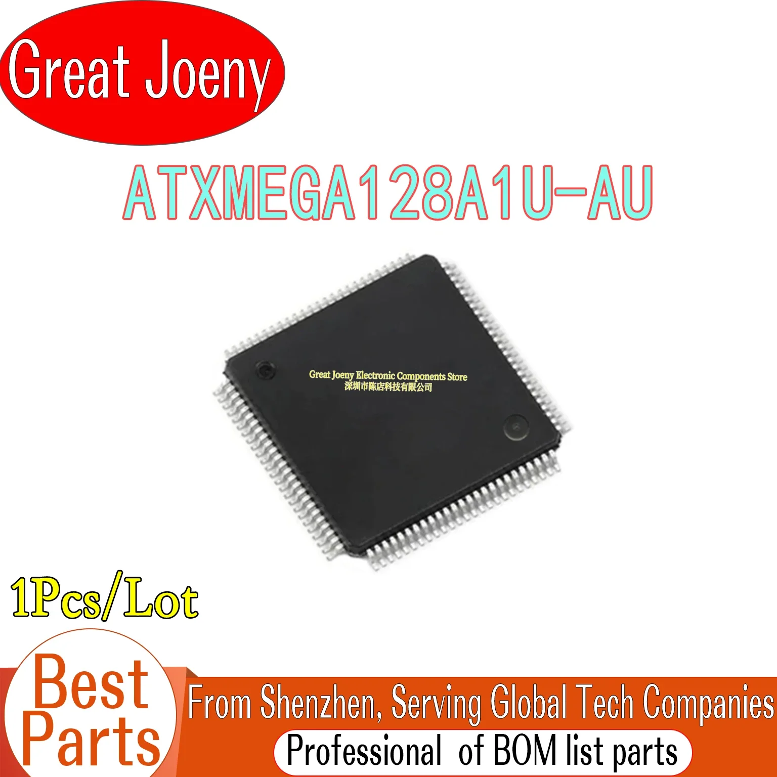 XMEGA128A1U ATXMEGA128A1U-AU ATXMEGA128A1U IC MCU Chipset TQFP-100 Bulk Best Price