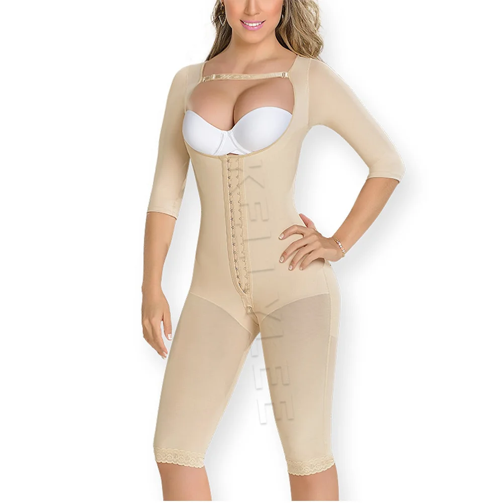 Seamless Full Body Shaper Tummy Control Sexy Underwear Woman Waist Trainer Body Shaper Slimming Colombian Fajas with Hook Eyes