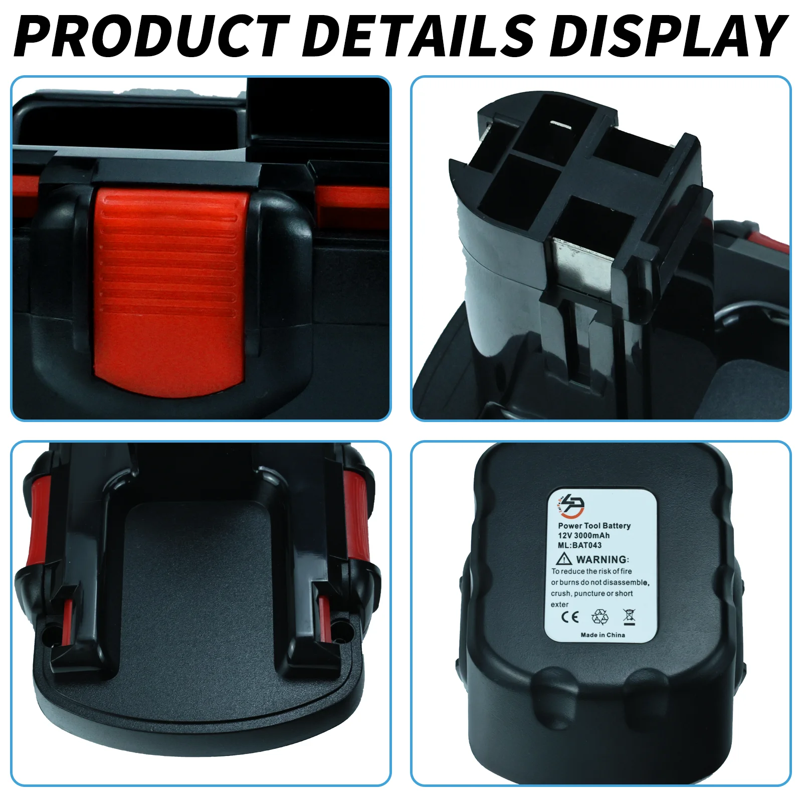 12 V 4.0 3.0 2.0Ah RP 1200 Rechargeable Batterie Pour Bosch AHS GSB GSR 12 VE-2 BAT043 BAT045 BAT046 BAT049 BAT120 BAT139 Chargeur