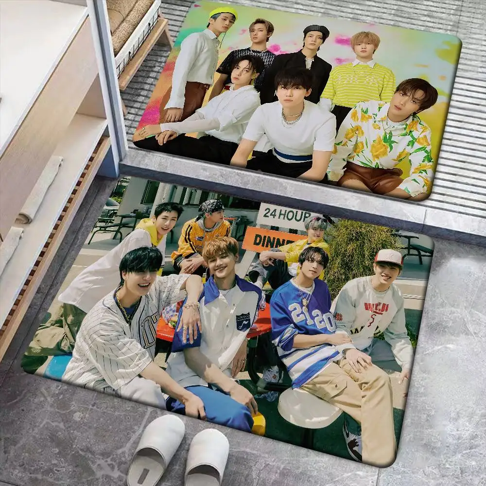 D-Dream Kpop Boy Group N-Nct الكلمة حصيرة عدم الانزلاق غرفة الغسيل حصيرة الغسيل ديكور شرفة غرفة المعيشة الطفل Alfombra