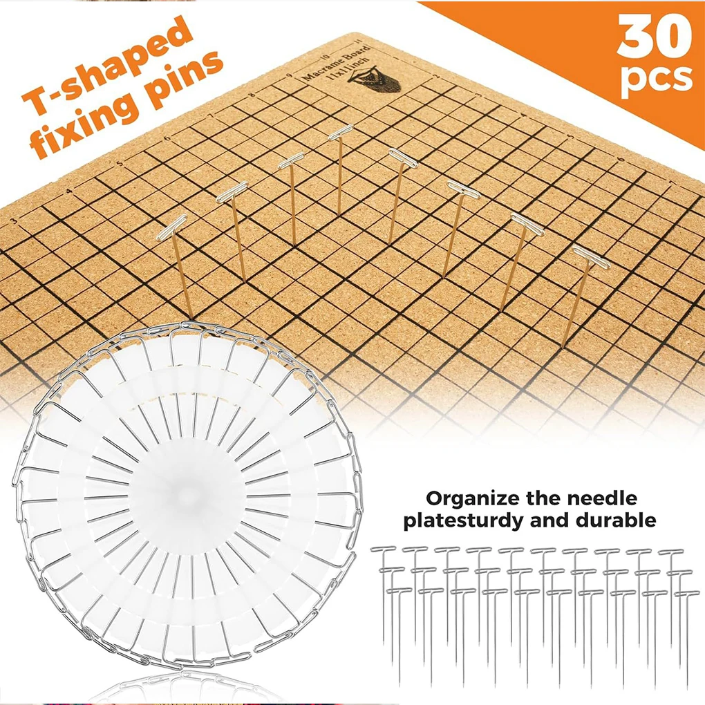 Durable DIY Soft Wood Board For Knitting Beginners DIY Yarn Cotton Rope Woven Board DIY Woven Rope