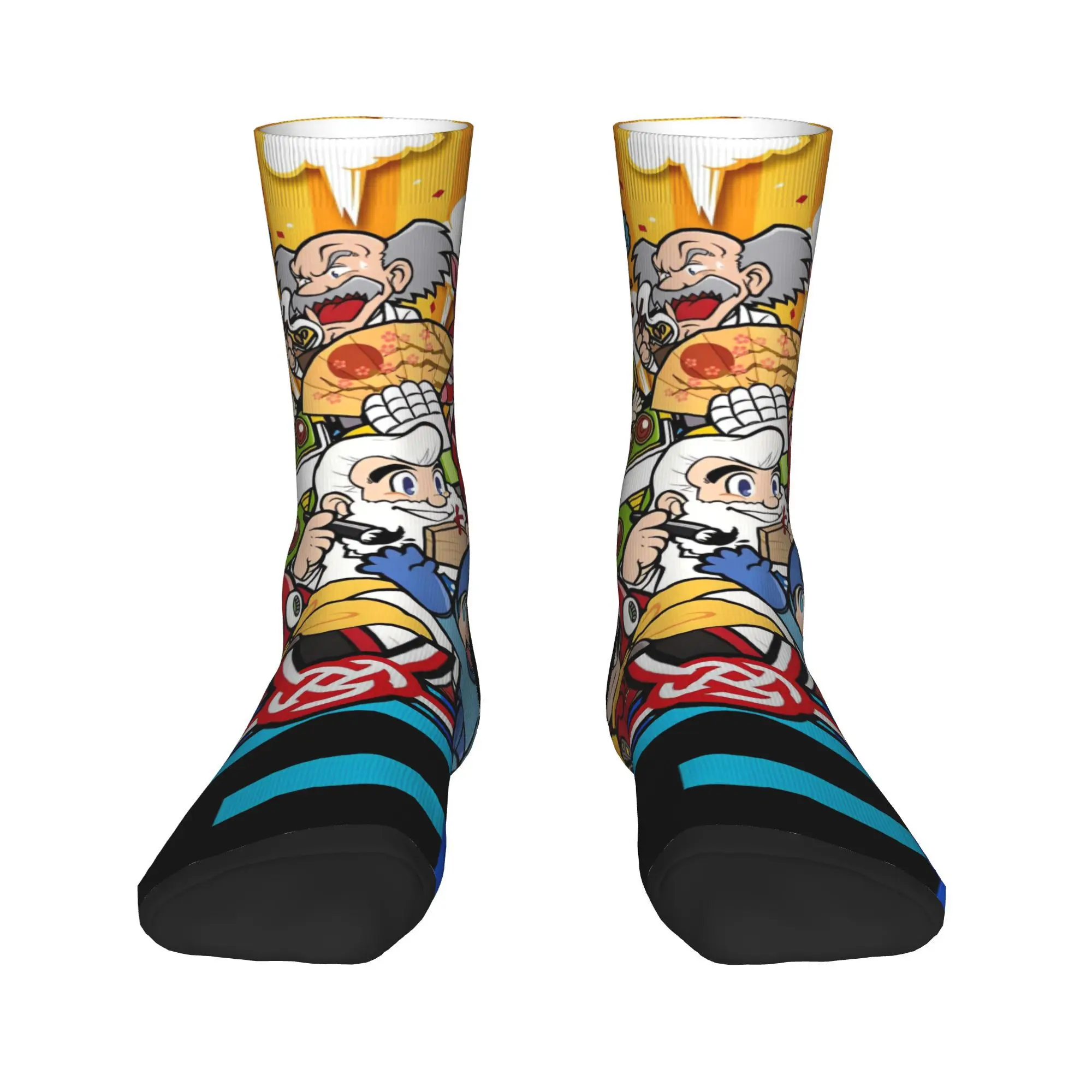 Game Mega Robot Man Stockings  Custom Trendy Socks Winter Anti Bacterial Socks Adults Men Running Sports Breathable Socks