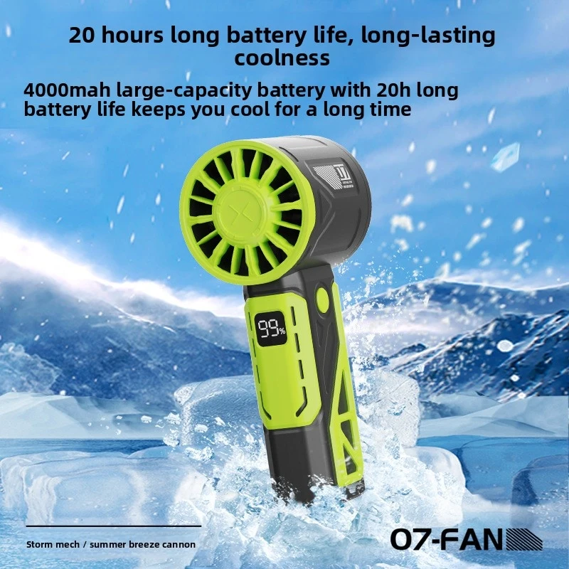 2026 Mecha Handheld Fan, 100 Speeds, 4000mAh USB Rechargeable, Portable Mini Cooling for Outdoor Office Home Travel Gift