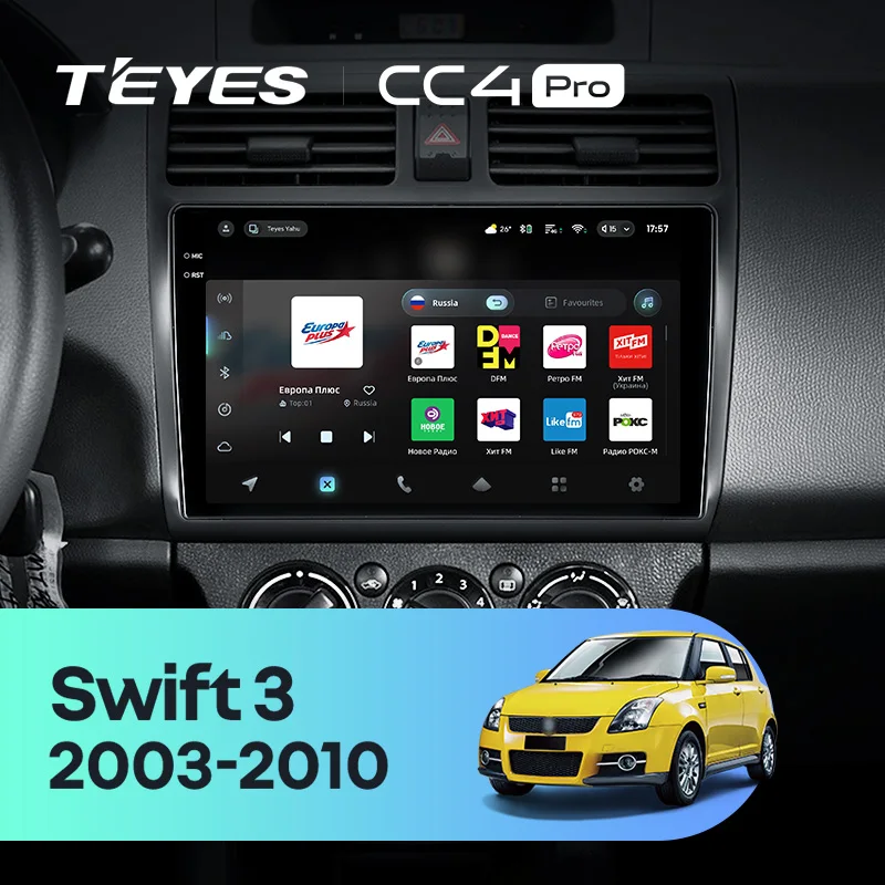 TEYES CC4 PRO For Suzuki Swift 3 2003 - 2010 CarPlay Radio Multimedia Stereo Car play Android Auto 2DIN Autoradio