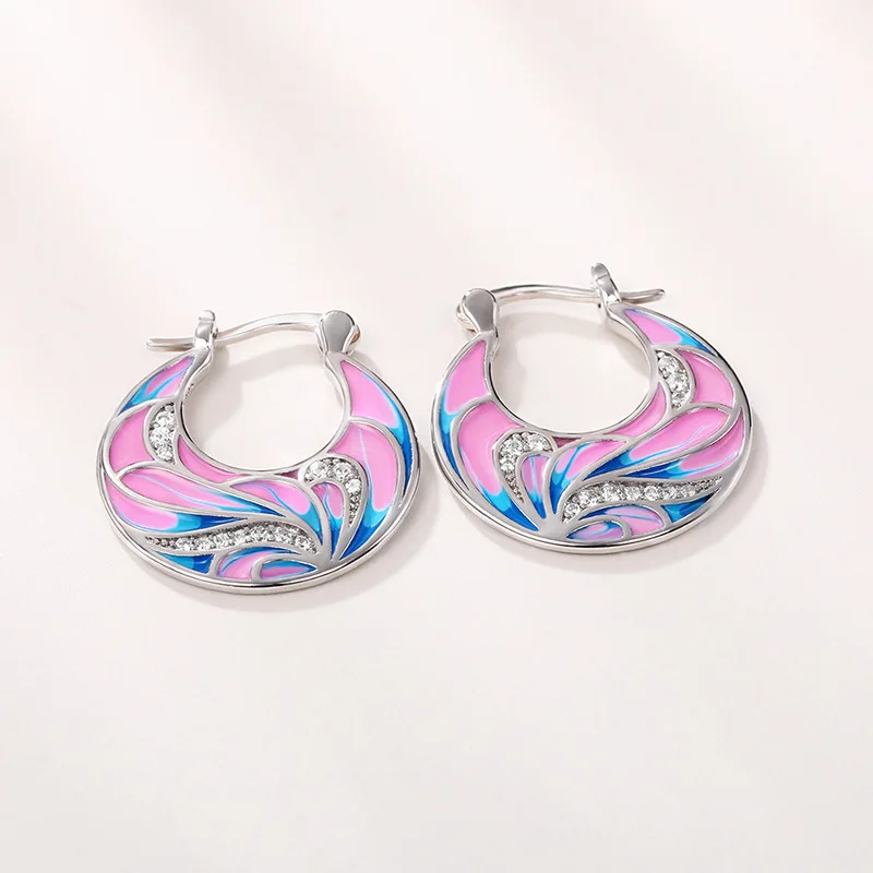Women's 925 Sterling Silver Clip Earrings, Elegant Design