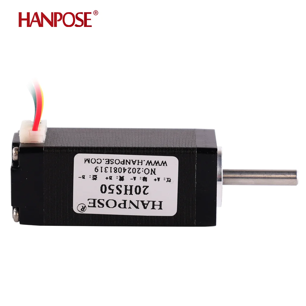 HANPOSE High-Quality  Nema8 Stepper Motor 20HS50 0.8A 40mN.m  20 Series motor for CNC worm wheel edging machine