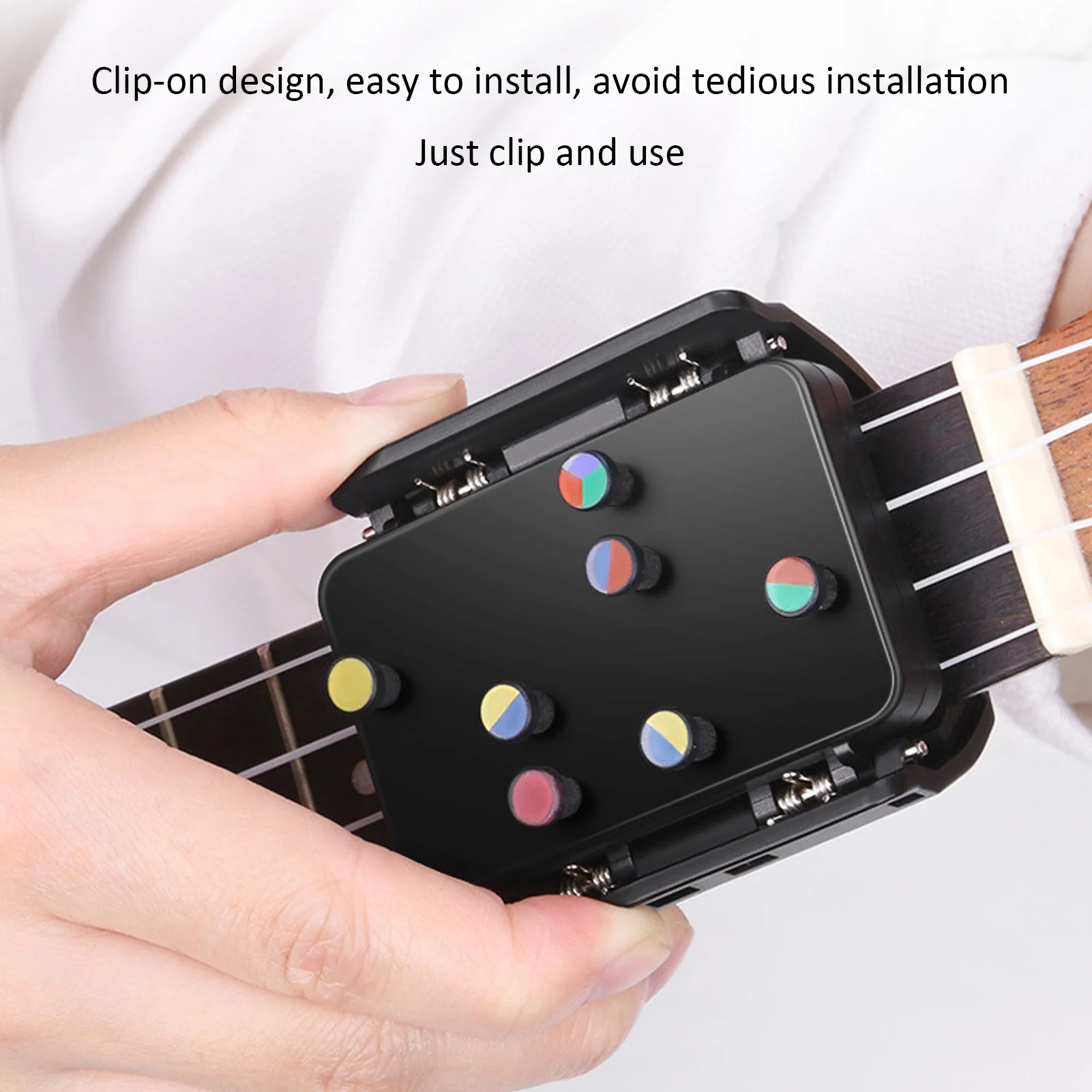 Ukulele Aid Black Chord Assisted Learning Tools Practice Assistant Accessories for Beginners