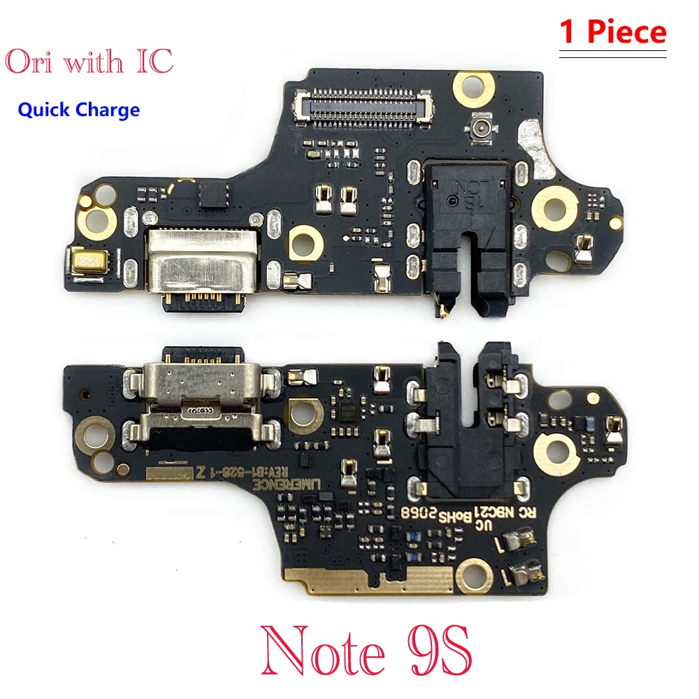 Charging Connector Board Flex Cable With IC For Xiaomi Redmi Note 9 9S Note 9Pro Charger Module USB Port Jack Dock Flex Ribbon