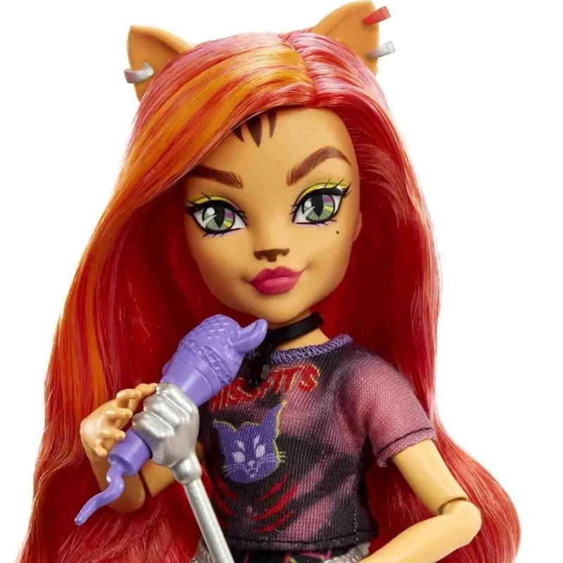 Original Monster High Cat Toralei Stripe Sammlerpuppe mit Haustier und Zubehör Mädchen Spielhaus Spielzeug Weihnachtsgeschenk