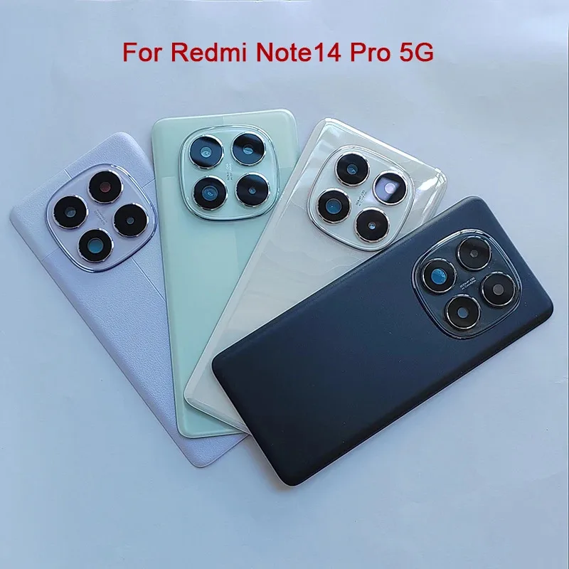 

For Redmi Note 14 Pro 5G with Camera Lens Rear Door Housing Case Replacement & Adhesive