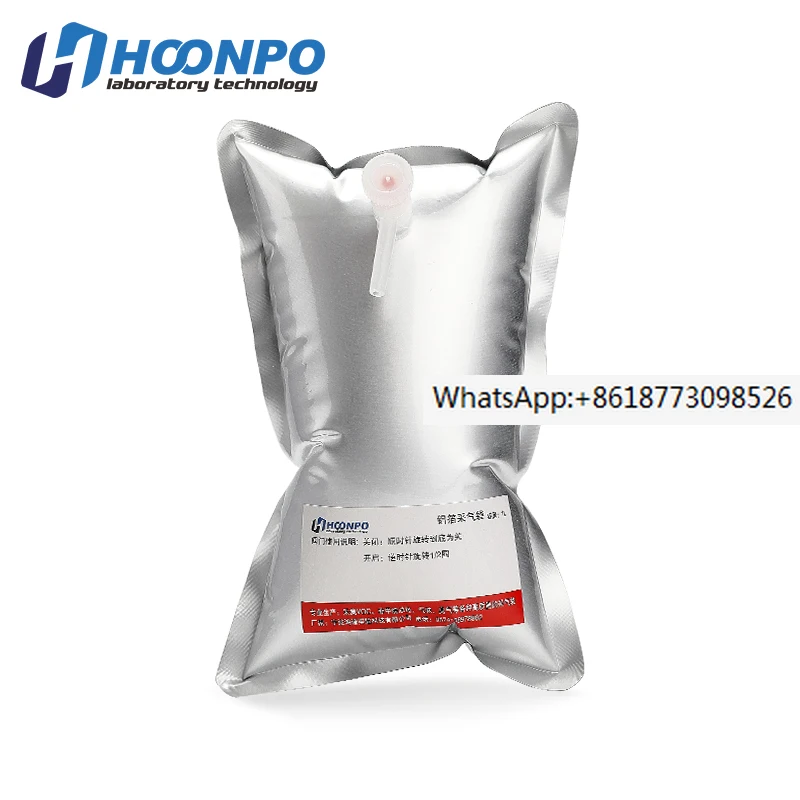 

10PCS Aluminum foil gas sampling bag, aluminum plastic composite film, aluminum foil single and double valve 0.1-0.5/1-15L