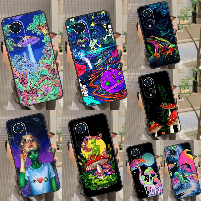 Mushroom Moon Shroom Farmer Case For Honor 90 Lite 70 50 X9a X8a X7a X6a X7 X8 X9 9X 8X Magic 5 Pro Magic 5 Lite Cover