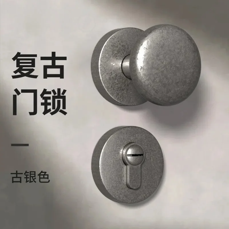 medieval-spherical-indoor-bedroom-door-lock-retro-solid-wood-handle-universal-silent-magnetic-latch