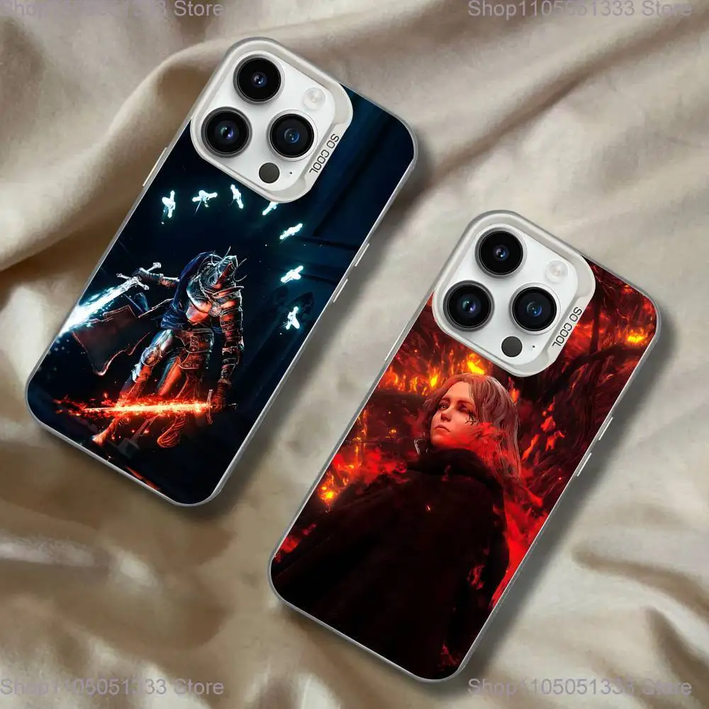 

Hot Games E-Eldens R-Rings Phone Case For iPhone 16,15,14,13,12,11,Pro,XS,Max,Plus,Mini,SE White Candy Matte Shockproof Cover