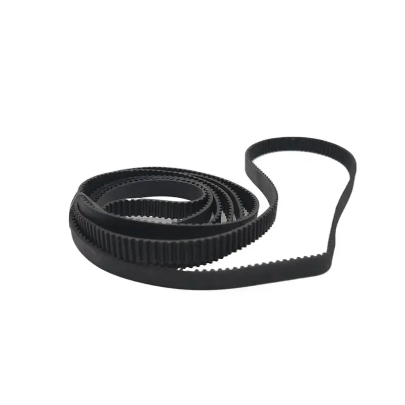 S2M 142 Synchronous Belt S2M-6 Closed-loop Rubber Timing Belts Width 6mm 9mm 10mm STD Black Timing Belt Length 142mm