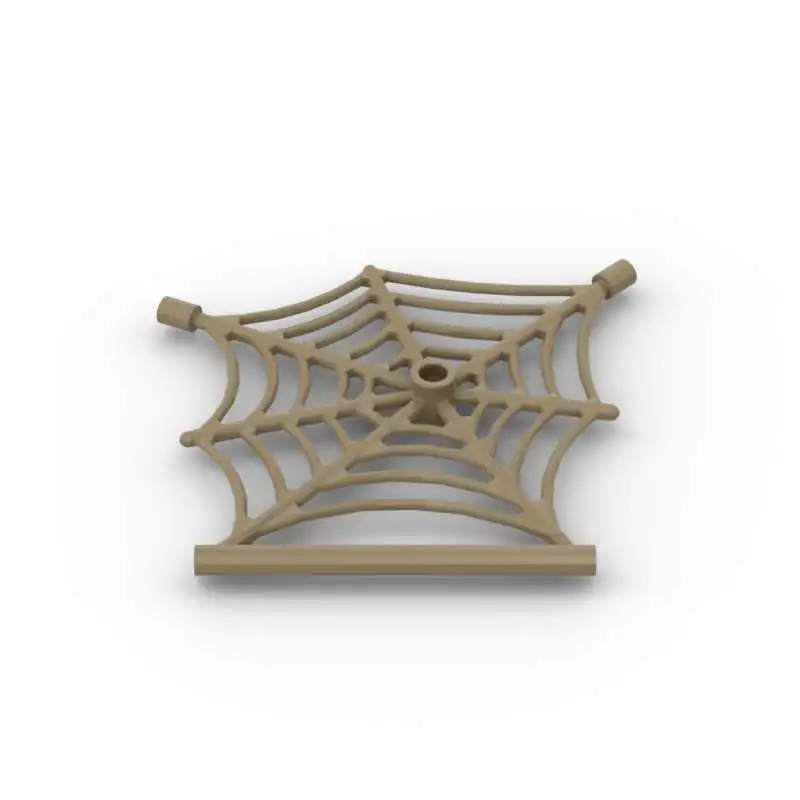 MOC 10PCS 90981 Spider Web Flat Building Blocks Kit With Hollow Stud 30238 Bricks Particle DIY Toy For Children Birthday Gifts
