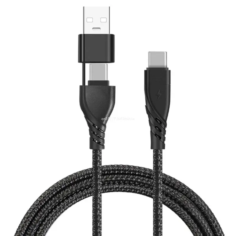 Removable USB-A to Type C Adapter Converter Cable Fast Charging and Data Line for Phones and Tablets Dropship