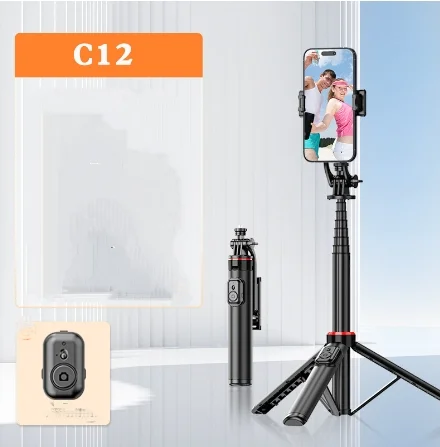 

Selfie Stick with Fill Light Handheld Mini Magnetic Phone Holder Wireless Bluetooth Tripod Stand with Remote Control