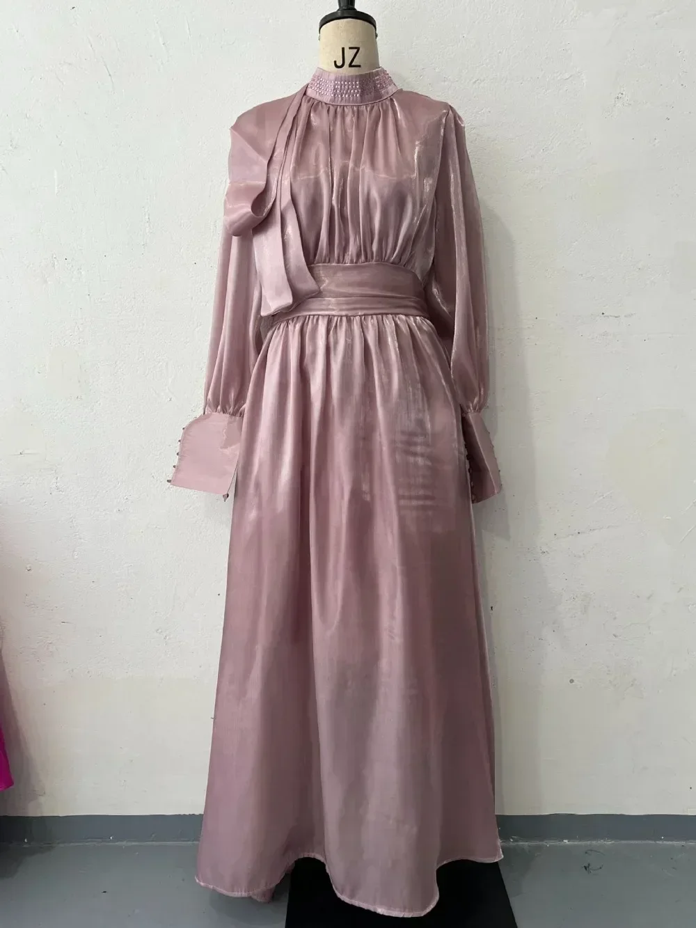 Eid Silky Muslim Dress for Women Ramadan Jalabiya Party Dresses Abaya Robe Morocco Dubai Abayas Kaftan Islam Vestidos Largos