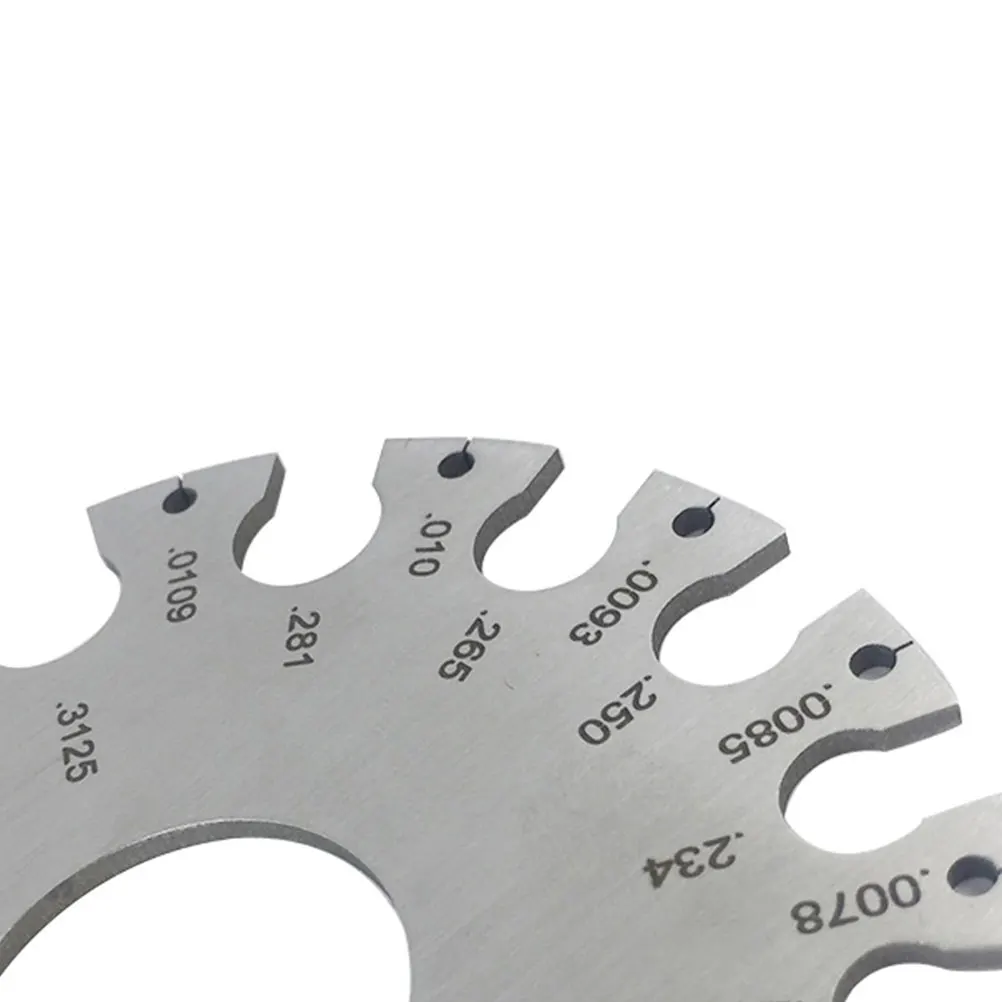 

Stainless Steel 0-36 Sheet Metal Gauge High Precision Weld Thickness Measurement Tool Portable Compact Keychain Holder Metal