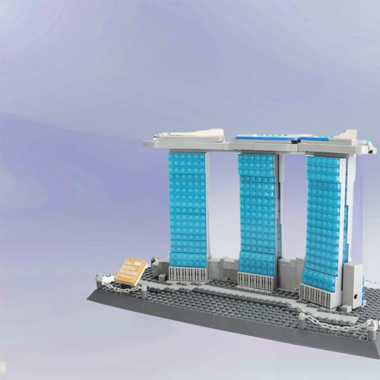 Kreatywne klocki konstrukcyjne Singapur Słynny obiekt architektoniczny Nowoczesna architektura Hotel Marina Bay Sands Zestawy modeli Zabawki Klocki na prezenty