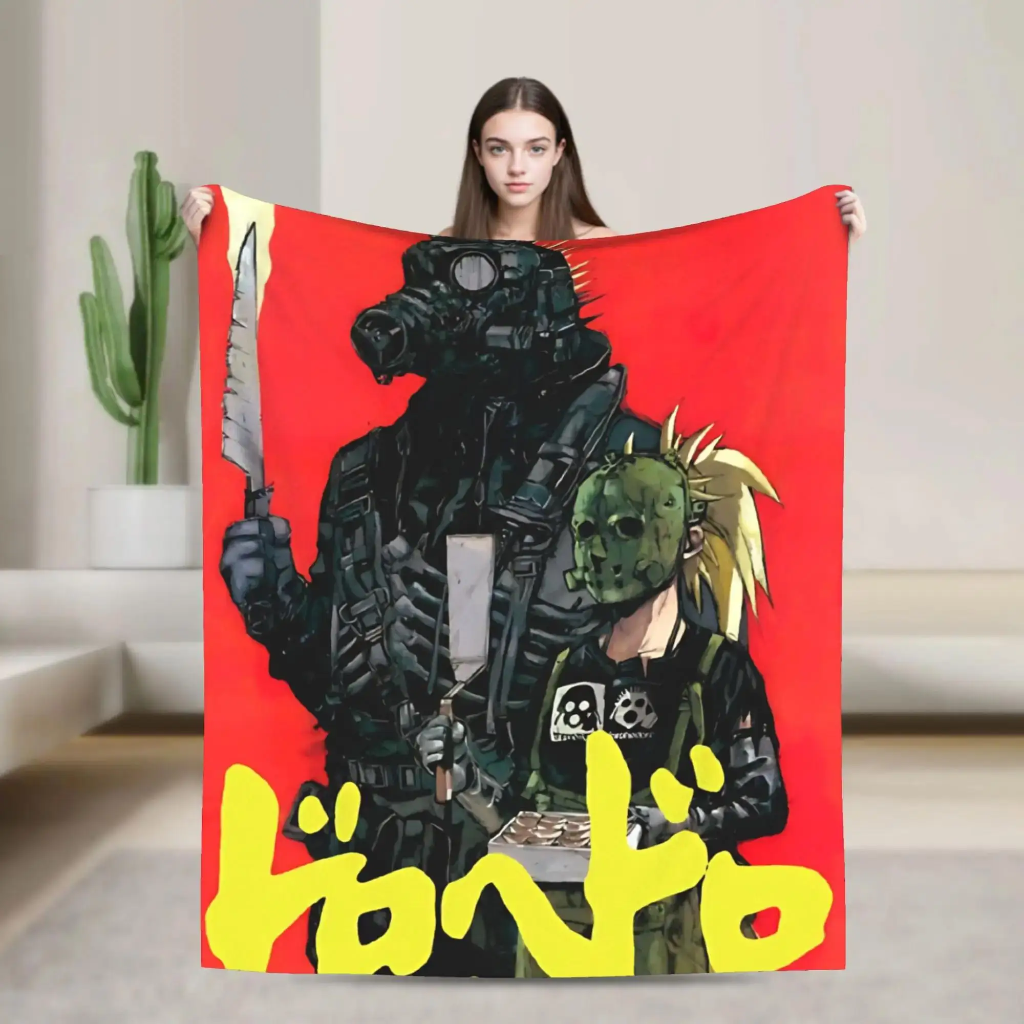 

Dorohedoro Kaiman Flannel Throw Blanket for Couch Sofa Bed Soft Warm Travel Blanket Custom Quality Bedspread Great Gift Idea