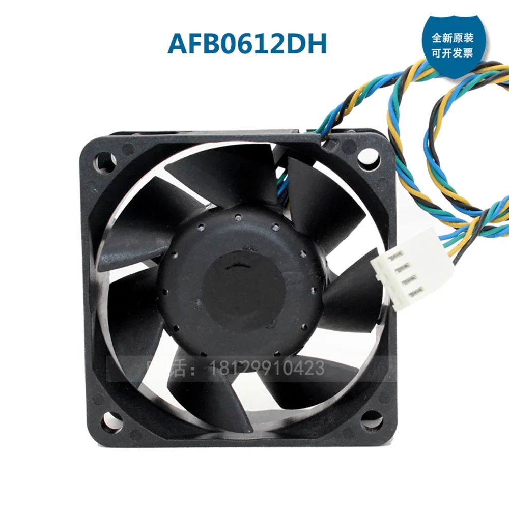 AFB0612DH-Grand Ventilateur de Serveur à Grande Vitesse, 6cm, 60x60x25mm, 12V, 1,10 A, Double Boule, 4 Fils, 6025