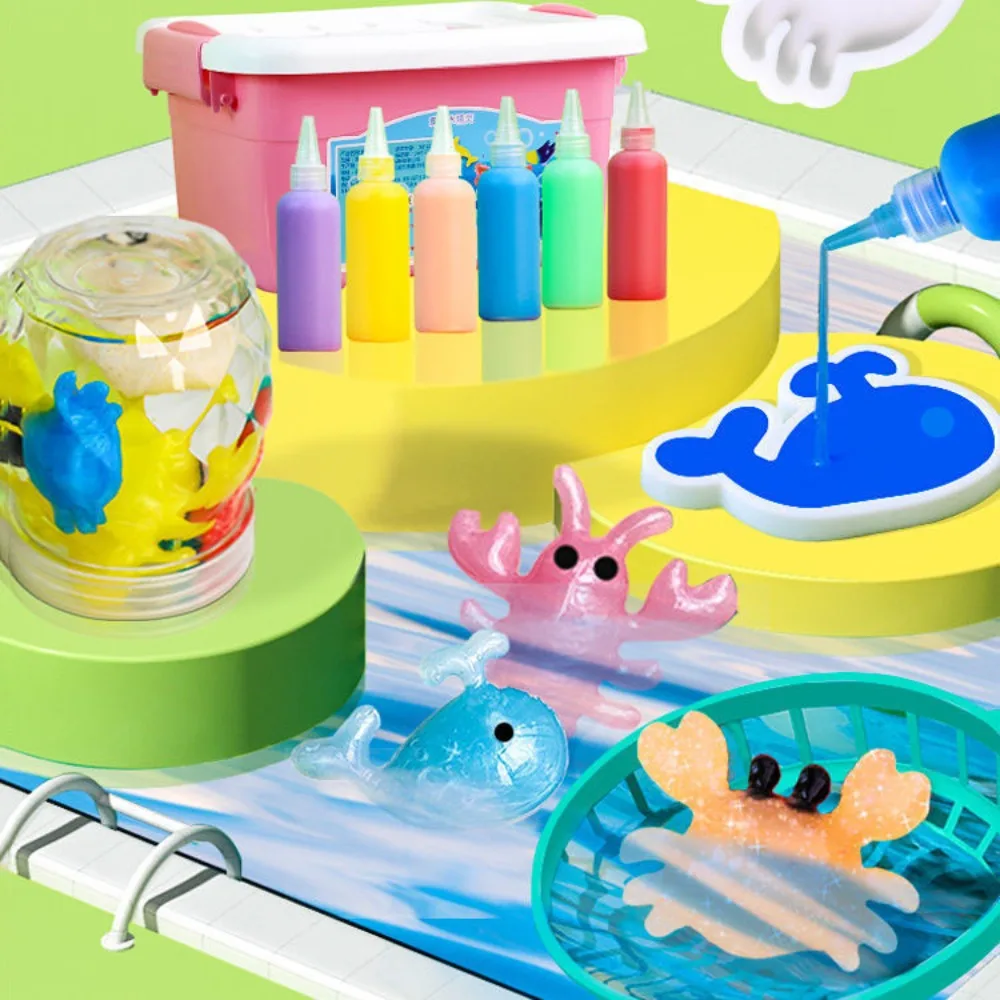DIY Material Set Magic Water Baby Toy Kids Craft Kit Special Pigment Magic Water DIY Set Handmade Toy Colorful