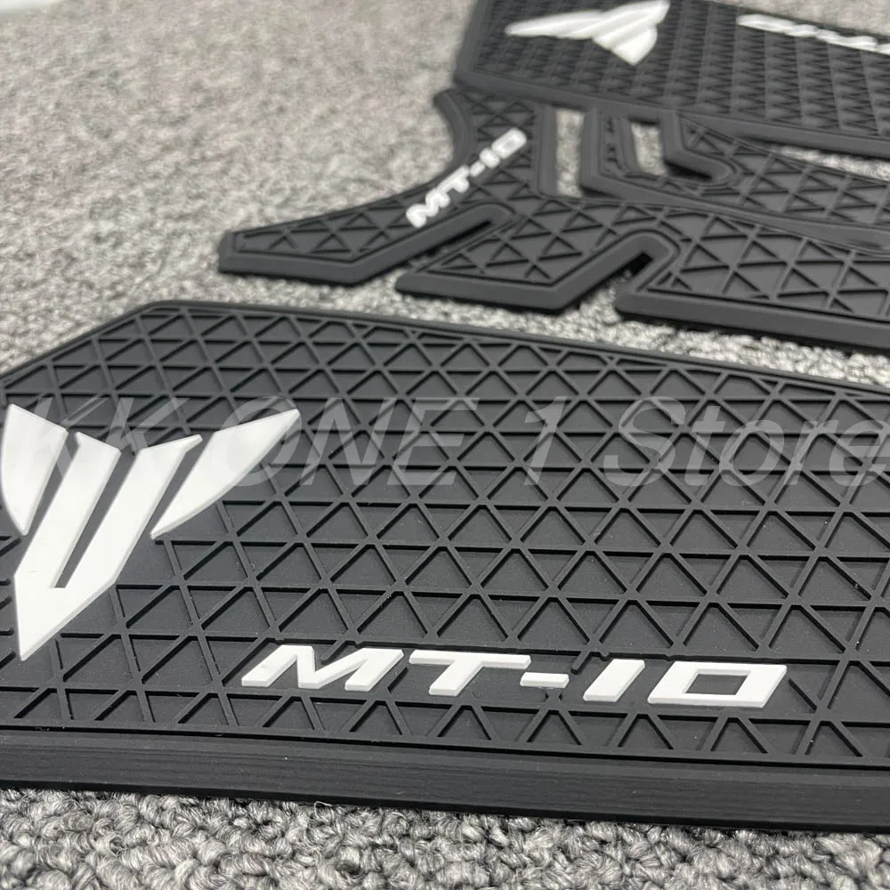 แผ่นรองถังน้ำมันสำหรับ Yamaha MT-10 MT10 Mt 10 2018-2023ด้านแผ่นป้องกันแผ่นป้องกันหัวเข่าของรถยนต์