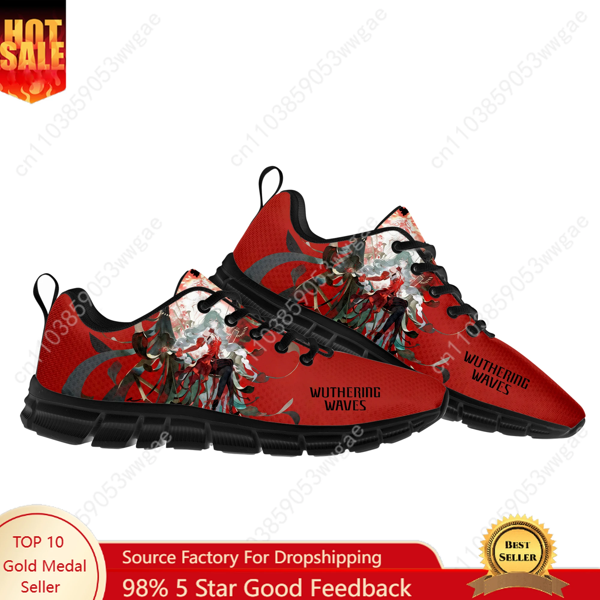 

Wuthering Waves Sneaker Mens Womens Teenagers Customized Sports Shoes Casual High Quality Comfortable Durable Customized Shoes
