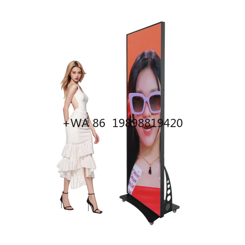 

Indoor 640*1920mm P2.5 LED Video Poster Promotional Screen, Digital Marketing LED Advertising Machine