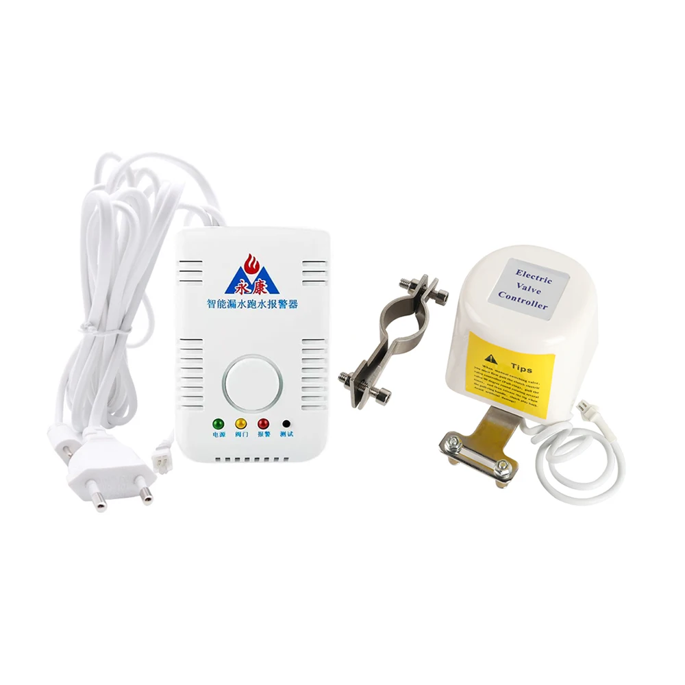 

Умная система сигнализации утечки с водонепроницаемым манипулятором клапана 1/2 дюйма и кабелем датчика воды для защиты от утечек