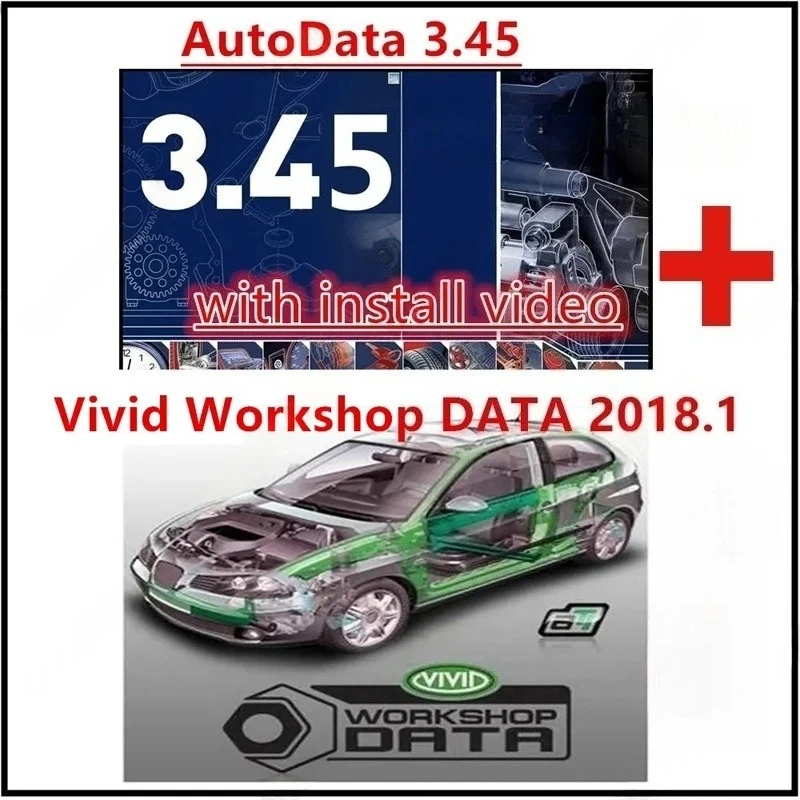 2025 Hot Car Repair Software AutoData 3.45 + Vivid Workshop Data Atris-Stakis Technik 2018.01V Multi languages with inst