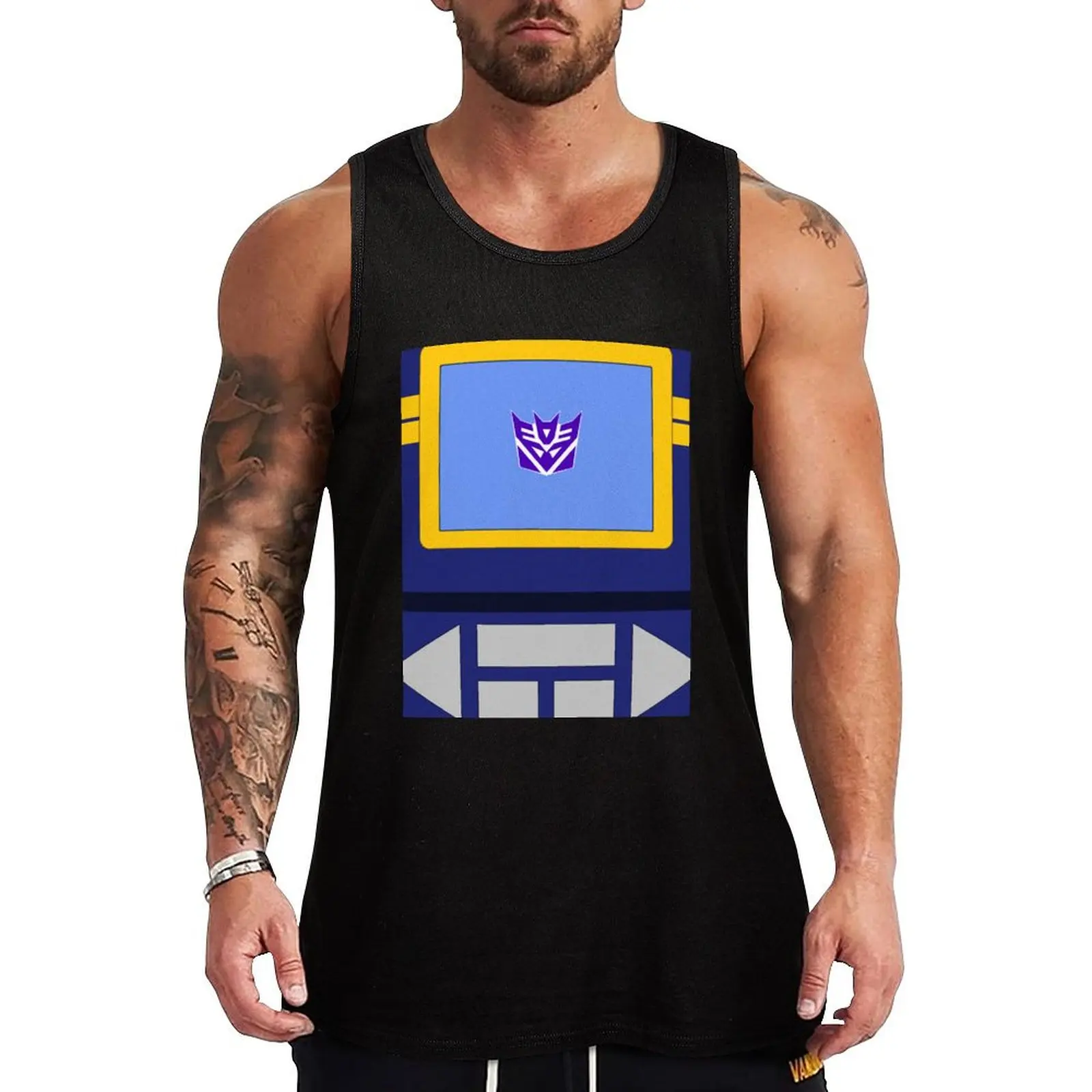 

decepticon soundwave Tank Top bodybuilding man summer Men's tops Men's clothes gym clothes for man