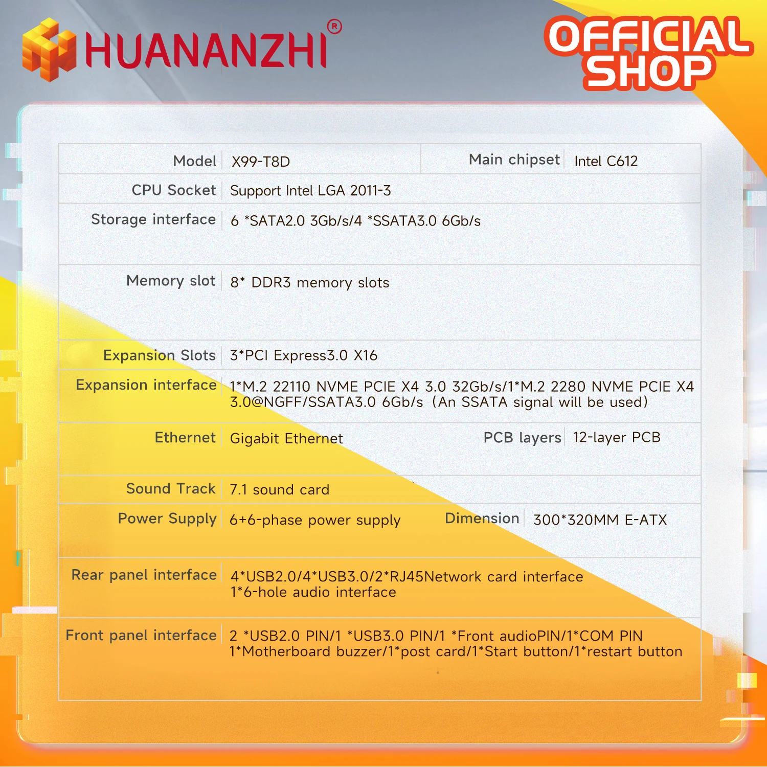 HUANANZHI X99 T8D LGA 2011-3 X - E5 2696 V3 incelemesi ve fiyatı