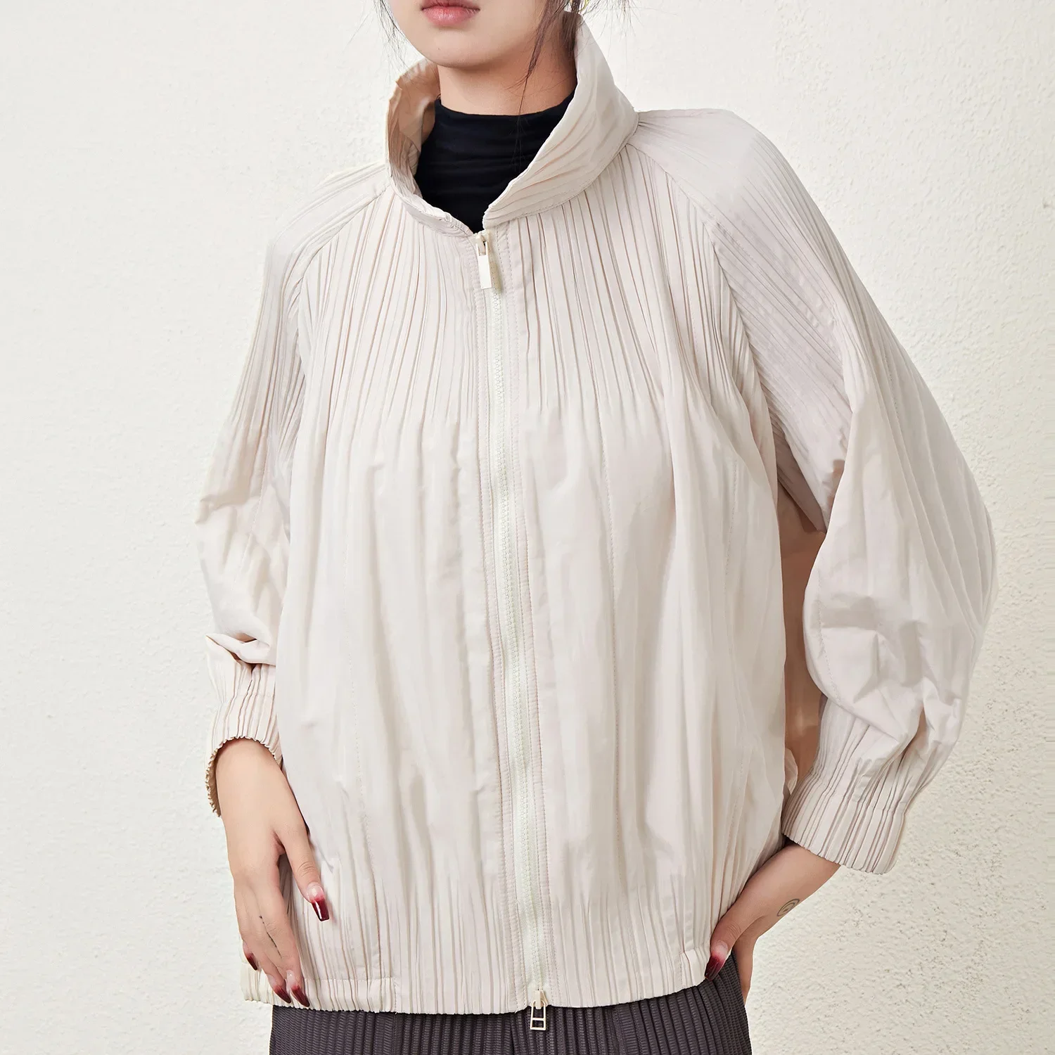 

Пальто, хлопковая куртка, плиссированный стиль, новый зимний повседневный короткий стиль, свободная и утягивающая женская куртка, толстовка